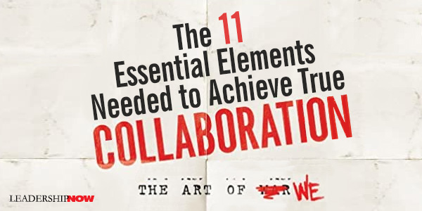 11个基本要素需要实现真正的合作
