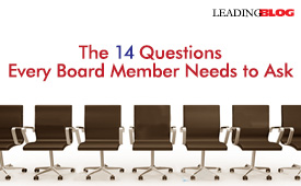 每个董事会成员都需要问的14个问题