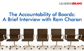 一个简短的采访Ram Charan