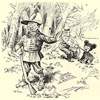 泰迪熊”>
         </div>
         <b>奖金:他最受欢迎的毛绒玩具在历史上以他的名字命名。</b>1902年,密西西比州州长邀请,罗斯福总统安德鲁·h·Longino去打猎。经过三天的捕猎,罗斯福还没有发现一只熊。亨特指导跟踪黑熊,绑到一棵树,总统来拍摄。看着老熊受伤后,罗斯福认为是不光明正大的射杀它。政治漫画家Clifford听说由漫画家,画了一个卡通描绘罗斯福拒绝拍摄熊。最初的漫画在《华盛顿邮报》11月16日1902年。继续使用由漫画家熊在罗斯福总统的政治漫画。与罗斯福的许可,莫里斯Mictom,俄罗斯移民和布鲁克林糖果商店老板,在他的商店橱窗两个填充玩具熊妻子了,叫他们的泰迪熊。玩具是一个打击,其余的是历史。<p></p>
         <p></p>
         <center>
          <b>* * *</b>
         </center>
         <br>
         <a href=