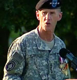 麦克里斯特尔”>
         </div>值此退役仪式位于麦克内尔华盛顿特区,July 23, 2010, Army General Stanley McChrystal took a moment to thank his wife,<b>安妮</b>为他,因为她一直在那里。<b>提醒我们要感谢这些人,让你做你做什么。</b>这里是他的言论:<blockquote>
          安妮今晚在这里。毫无疑问她从前门走了50英尺在可爱的小意大利的鞋子我们有一个广泛的收集。<i>(笑声)</i>在阿富汗,我曾考虑使用安妮的鞋购买作为参数让意大利增派部队。<i>(笑声)</i>但事实是,我无法控制,麦克里斯特尔的经济的一部分。<i>(笑声)</i>
          <br>
          <br>但她喜欢她总是在那里当这不要紧的。总是美丽的。三年半,她是我的女朋友然后未婚妻,33年来,她是我的妻子。<br>
          <br>多年来,我开玩笑说,有时公开,对她糟糕的烹饪,可怕的壁橱,开车撞车大赛和成瘾M&M糖果,都是真实的。但随着我们一起结束职业生涯,<i>重要的是你知道她在那里</i>。<br>
          <br>她在那里当我父亲委托我一个少尉的步兵和等待几个月后当我走出学校管理员。走,我们一起我们所有我们拥有在我使用了雪佛兰Vega在布拉格堡的第一套公寓。此举,与我们第一天在我们的每月180美元的公寓,是唯一的蜜月我能够给她,事实上她已经提过几次。<br>
          <br>安妮总是知道该做什么。午夜时她是亲切的回答门在她的睡衣中士Emo霍尔兹,一个巨大的mortarman,拿着一个购物袋的廉价酒排聚会那天晚上我匆忙地协调而不是告诉安妮在周五晚上跳。我回家后不久,为装配伞兵找到安妮做的食物。直观地说,安妮知道什么是正确的,安静的。<br>
          <br>9/11,她看到我们战争和耐心地支持我们的家庭以禁欲主义的优雅。随着岁月的流逝,战斗变得更加困难和致命的,安妮的安静的勇气给了我力量否则我永远不会发现。<br>
          <br>这个公理在军队士兵写检查,但家庭支付账单。和战争增加这句话的准确性和家庭支付成本。<br>
          <br>在基于历史的小说,Steven Pressfield捕获辛辣地家庭来说是多么的重要,我相信,今天。面临着入侵的波斯军队在亚哈随鲁王,一个联盟的希腊国家派遣一支小部队争取时间,捍卫通过在塞莫皮莱,由300特别,斯巴达人。这项任务是绝望和死亡为300年确定的。<br>
          <br>导致他们在他离开之前,斯巴达国王列奥尼达,向斯巴达的妻子解释他如何选择了300年从整个军队以专业闻名,勇气和奉献的责任。<br>
          <br>“我选择了他们不是因为他们的英勇,夫人,但他们的女人。希腊目前在她最危险的时刻。如果她救了自己,就不会在门口。独自死亡等待着我们和我们的盟友,但在陆地和海洋战斗还没有来。<br>
          <br>“然后希腊,如果神将,会保护自己。你理解这一点,夫人?现在,听着,战斗结束后,300年已死,那么希腊将斯巴达人,看看他们忍受了。但是,夫人,斯巴达人看吗?<br>
          <br>“给你。你和另一个妻子和母亲、姐妹和女儿的下降。<br>
          <br>“如果他们看见你的分裂和破碎的心悲伤,他们也将和希腊将打破。但是如果你承担起来,眼干,不是一个人持久的损失但抓住与蔑视痛苦和拥抱它的荣誉,这是真理,那么斯巴达将站和所有希腊将站在她的身后。<br>
          <br>“为什么我推荐你,夫人,承担下这最可怕的试验,你和你的姐妹的300 ?因为你可以。”<br>
          <br>那些不穿制服,但给那么多,牺牲所以心甘情愿,作为这样的一个例子来我们国家和对方,我的谢意。</blockquote>
         <b>你需要感谢谁?</b>
         <p class=