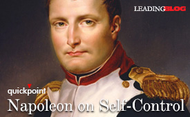 拿破仑谈自我控制